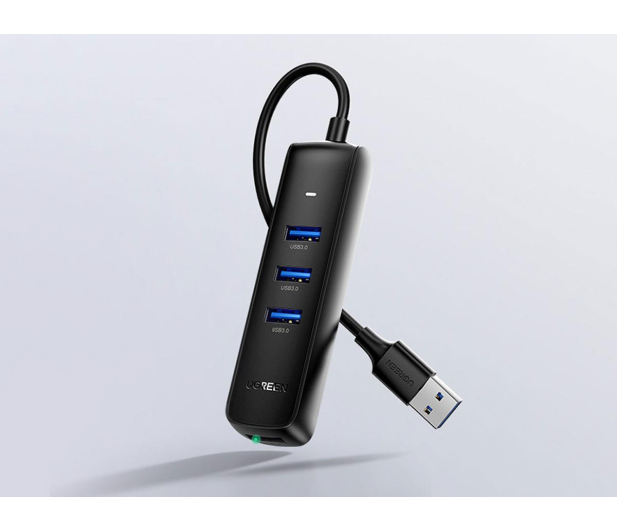 UGREEN Adapter 4w1 CM416 Hub USB do 4x USB 0.25m czarny - 1488894 - zdjęcie 3
